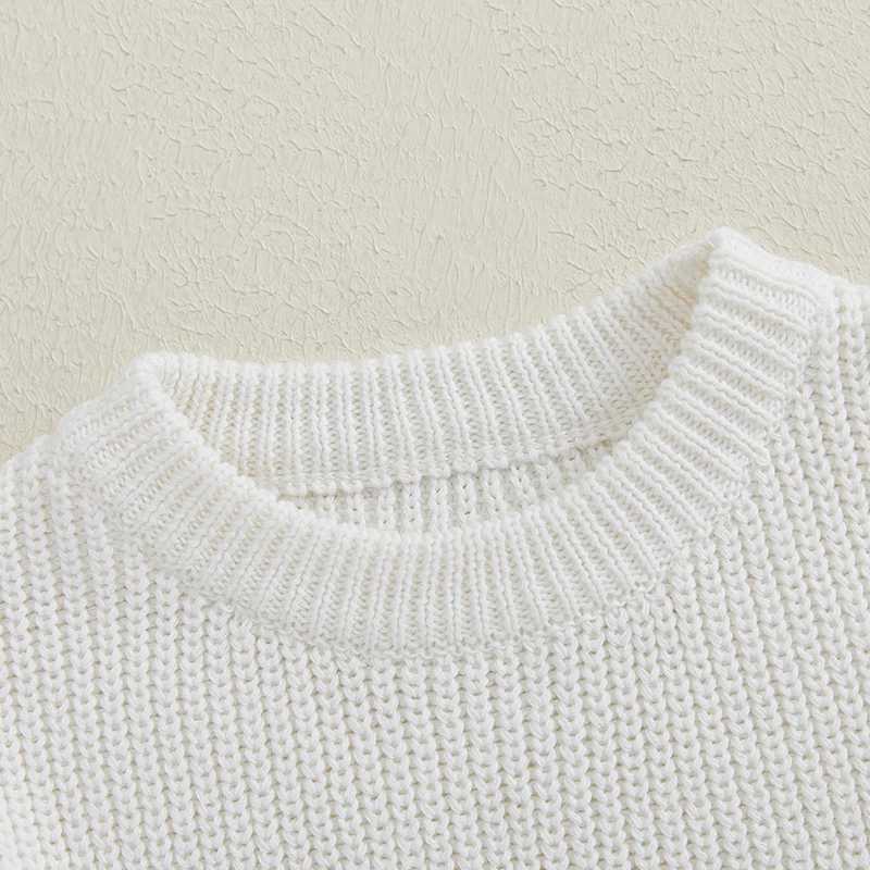 St. Patricks Day Care Knitted Sweater Green Clover Embroidery Staff Collar Long Sleeve Lanka Irish Boys and Girls Baby Clothing W241205