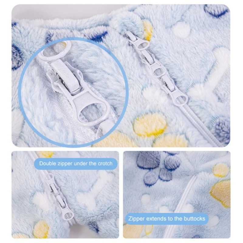 Pajamas Children Plush Pajama Boy Girl Winter Flannel Childrens Pajamas Sleeping Bags Kids Cartoon Coral Fleece Warm Jumpsuits Homewear H241205