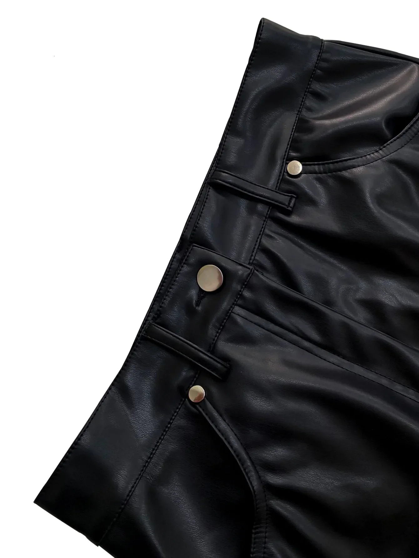 Leather Jackets Sexy 2 Piece Pant Set Sexy Outfits Joggers Women Tracksuits Elegant Sexy Crop Tops Coats Two Piece Pant Sets 241204