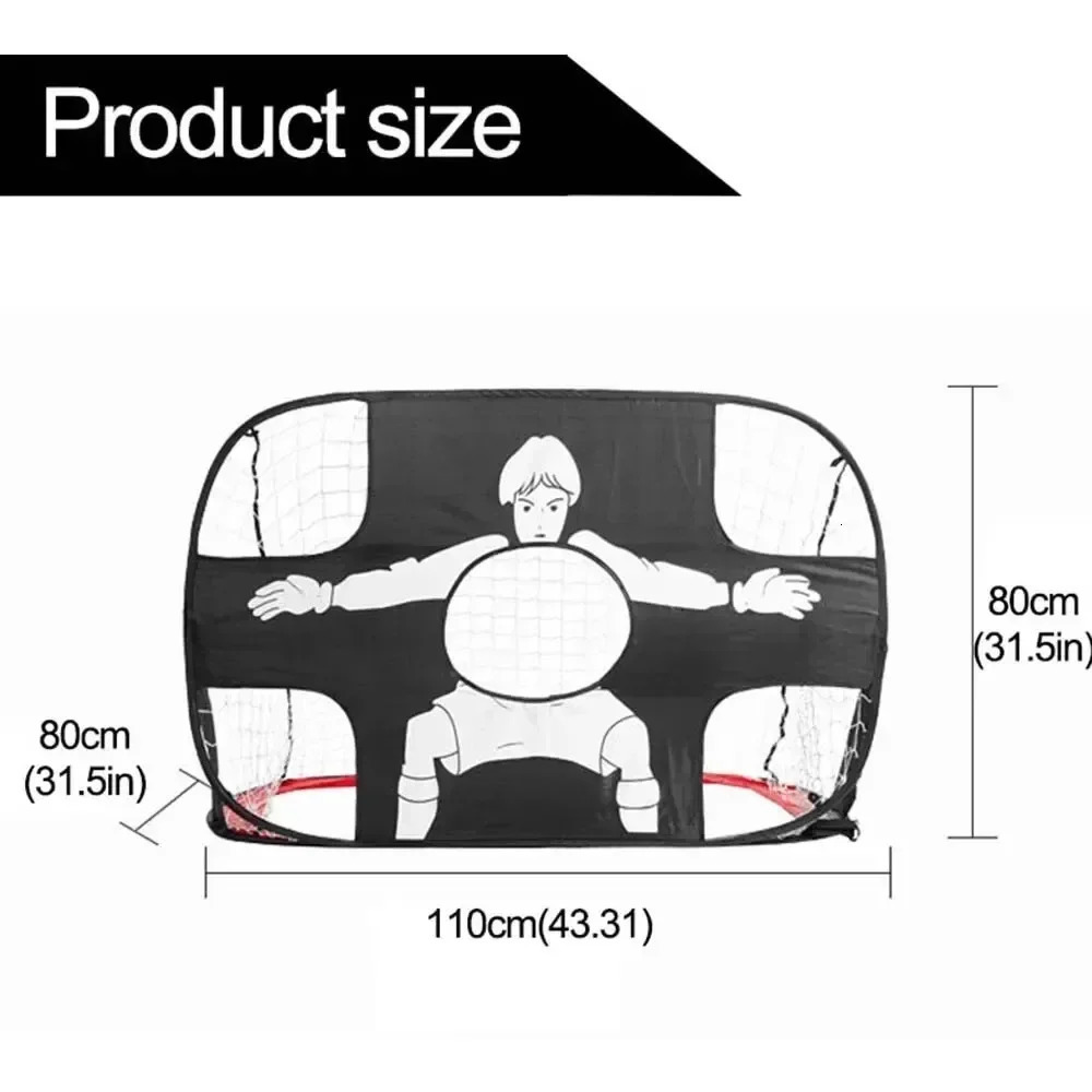 Goal Kids and Adults Football Target Net Foldable Football Goal Nylon Soccer for Playground Backyard Indoor Outdoor Training 241204