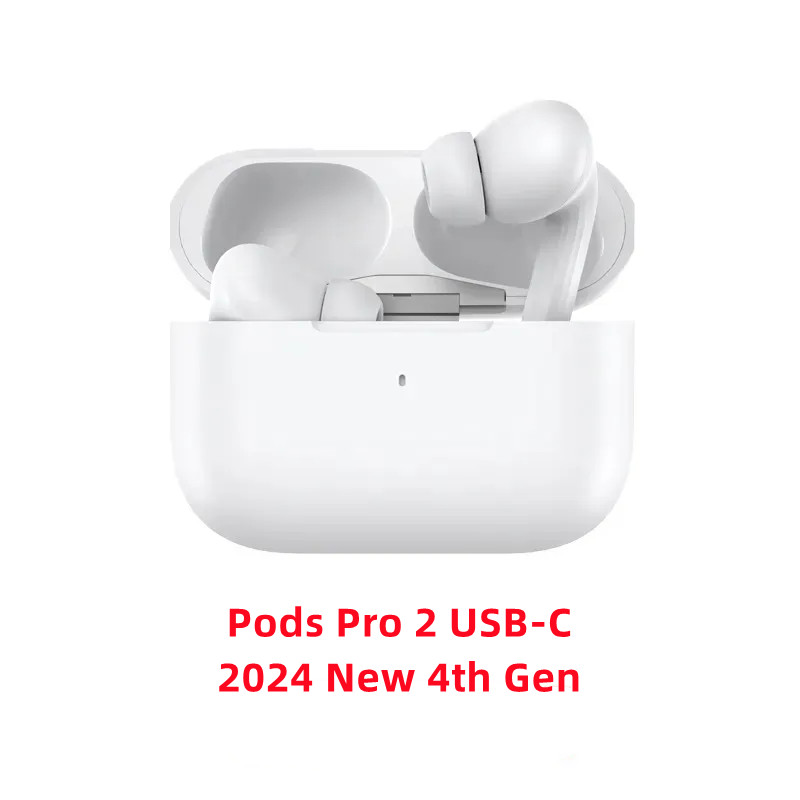 Usb c earbuds 4th gen Pro 2 With ANC USB C TWS Earphones Wireless Headphones Active Noise Cancellation Pods 2nd Bluetooth Earphone Headset USB-C charg