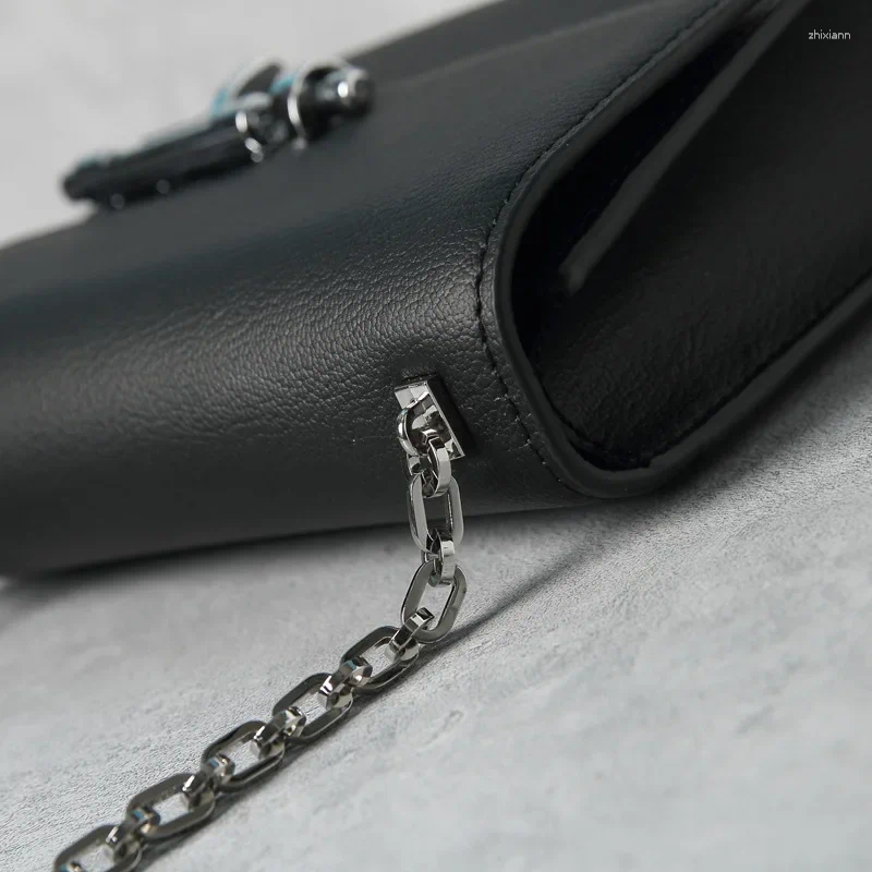 Totes 2025 No Cowhide Plug King Of Small Square Chain Shoulder Bag Crossbite Women's