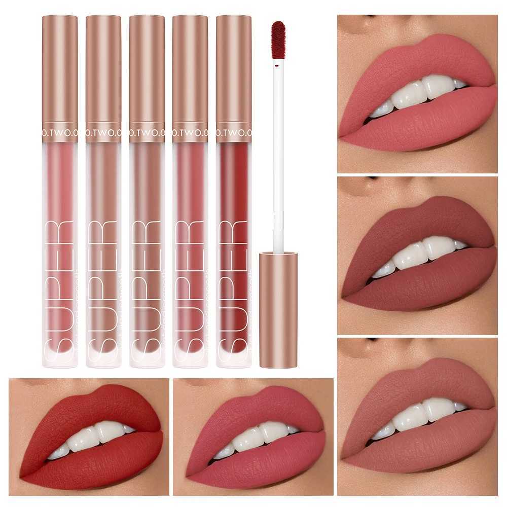 O.TWO.O Matte Liquid Lipstick Long Lasting Lip Glaze Super Soft Sexy Red Nude Pink Lipgloss Waterproof Makeup Cosmetics LipstickXJ241205