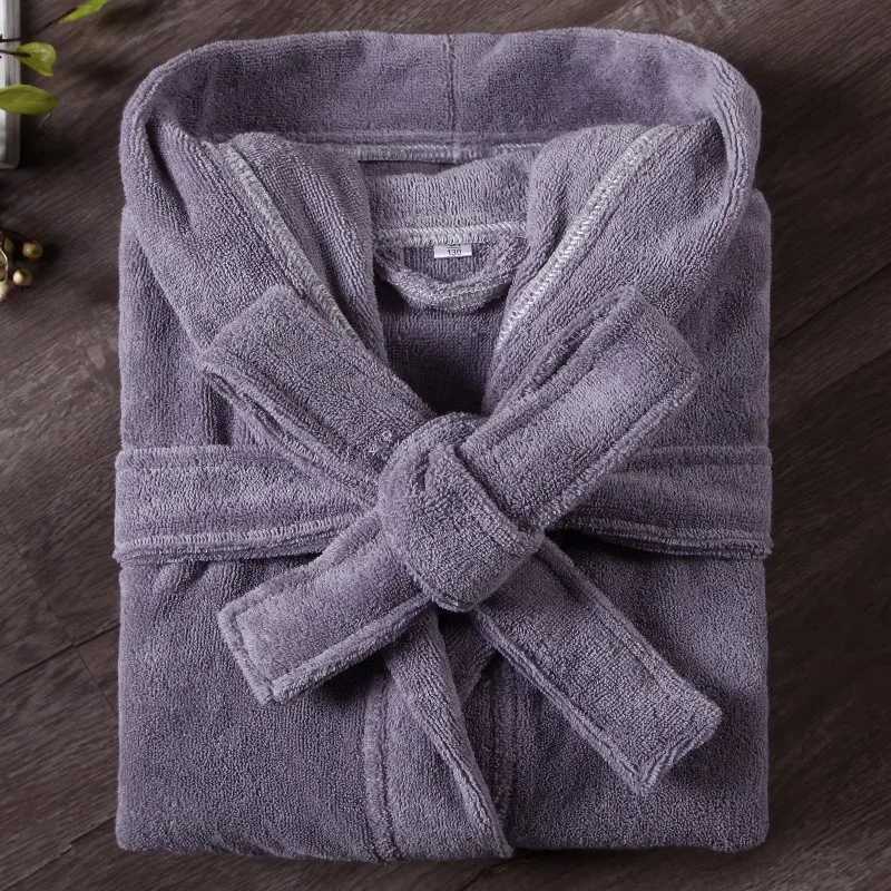 Childrens cotton Terry Bathrobe Spwear white towel evening gown loose casual hoodie childrens pajamas W241204