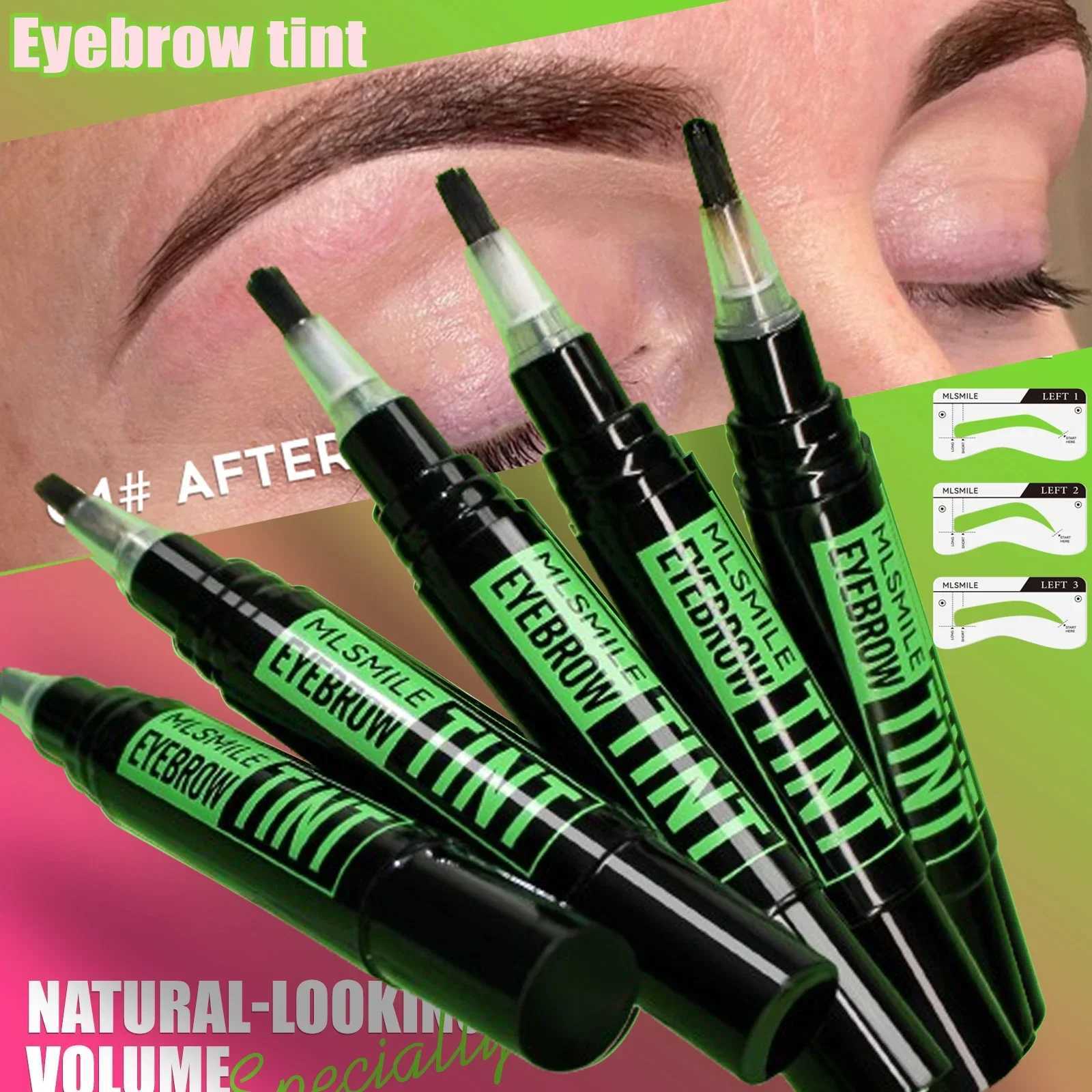Rotating liquid eye brush dye crayon long-lasting coloring for 2 weeks waterproof makeup eye cream template kitW241205
