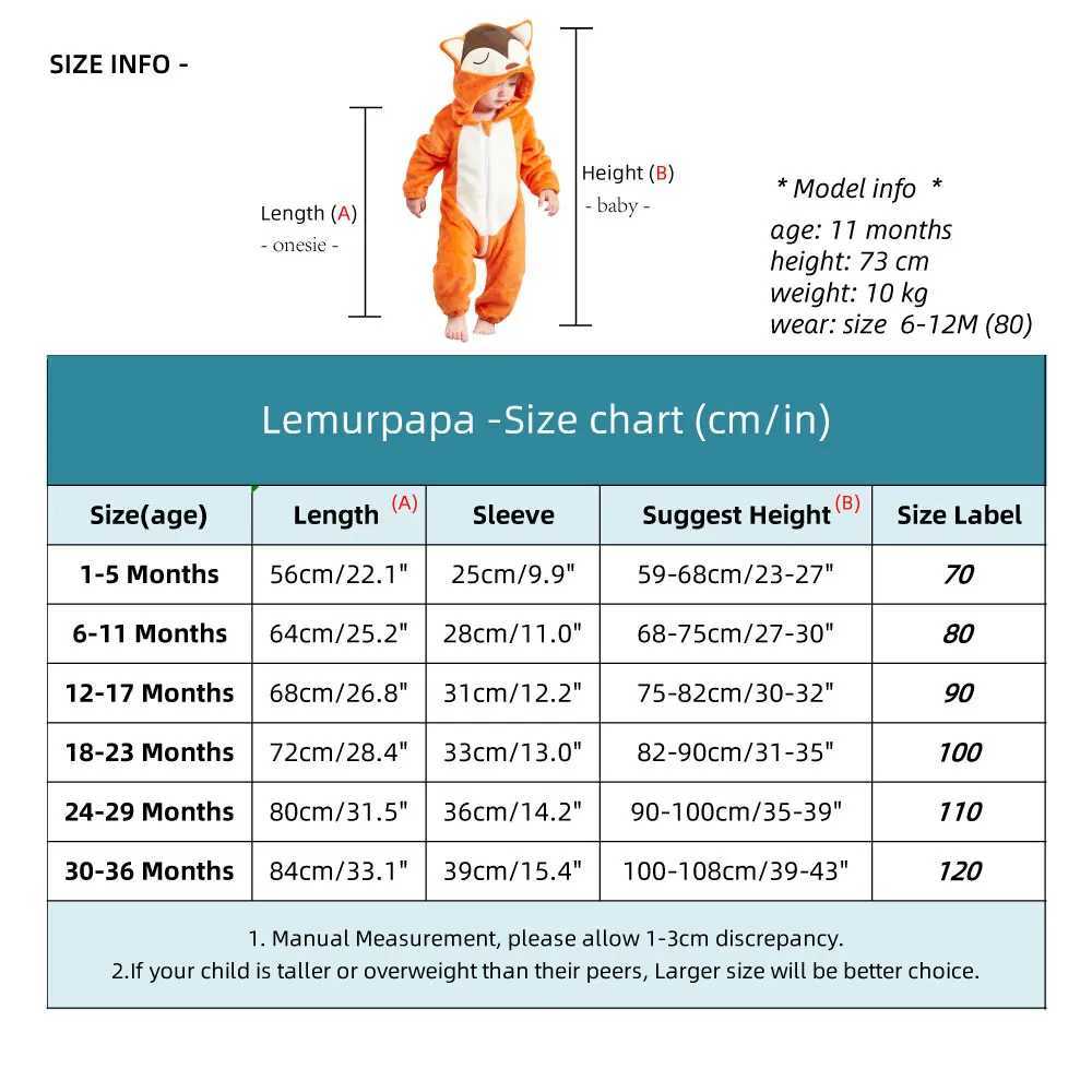 Pajamas Romper Baby Warm Jumpsuit Boy Girl Winter Outfit Halloween Animal Suit Funny Cute Onesie Pajama Festival Party Clothes H241205