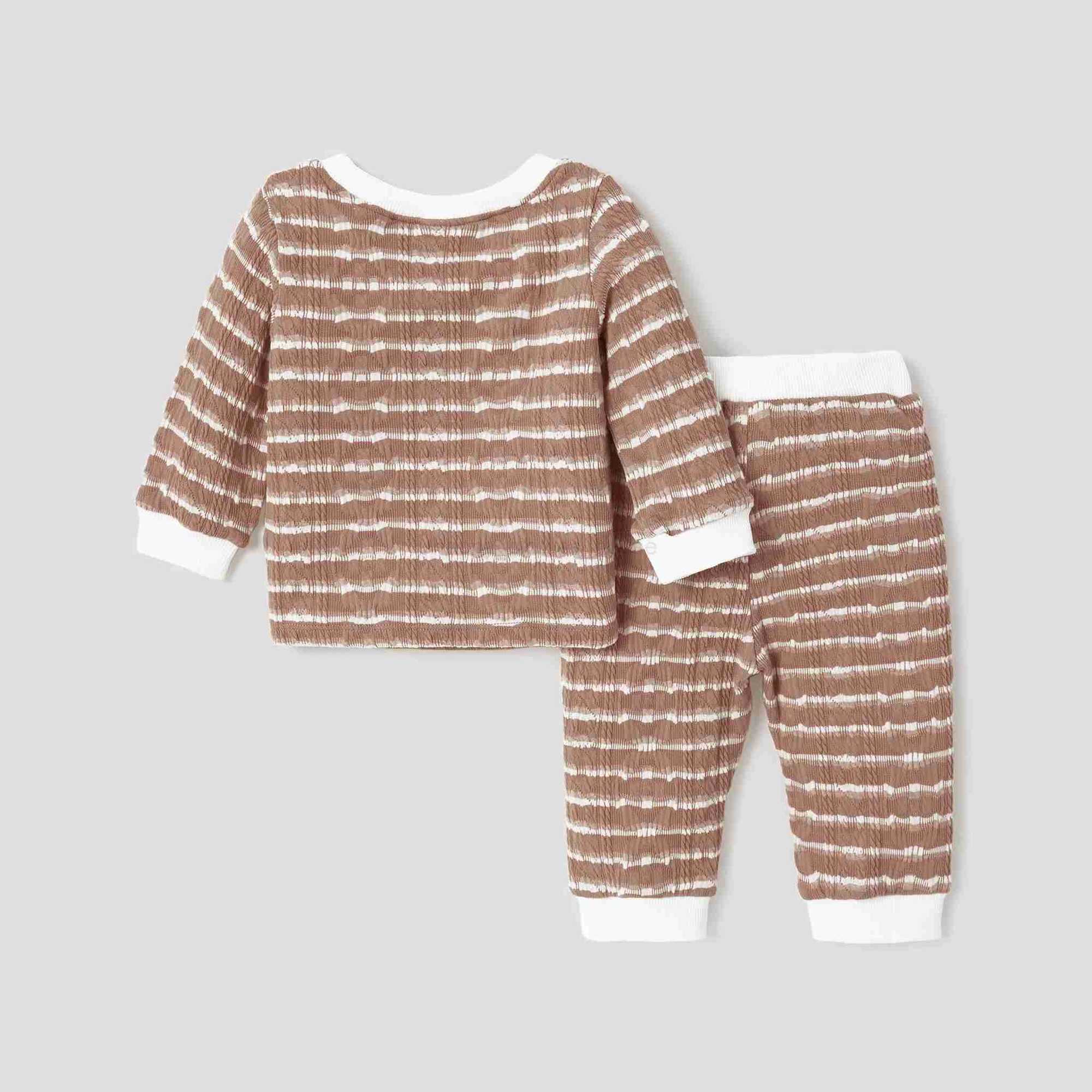 2pcs Baby Boy Casual Long Sleeve Set Season Soft and Comfortable Perfect for Outings and Daily Wear Basic SleXJ241205