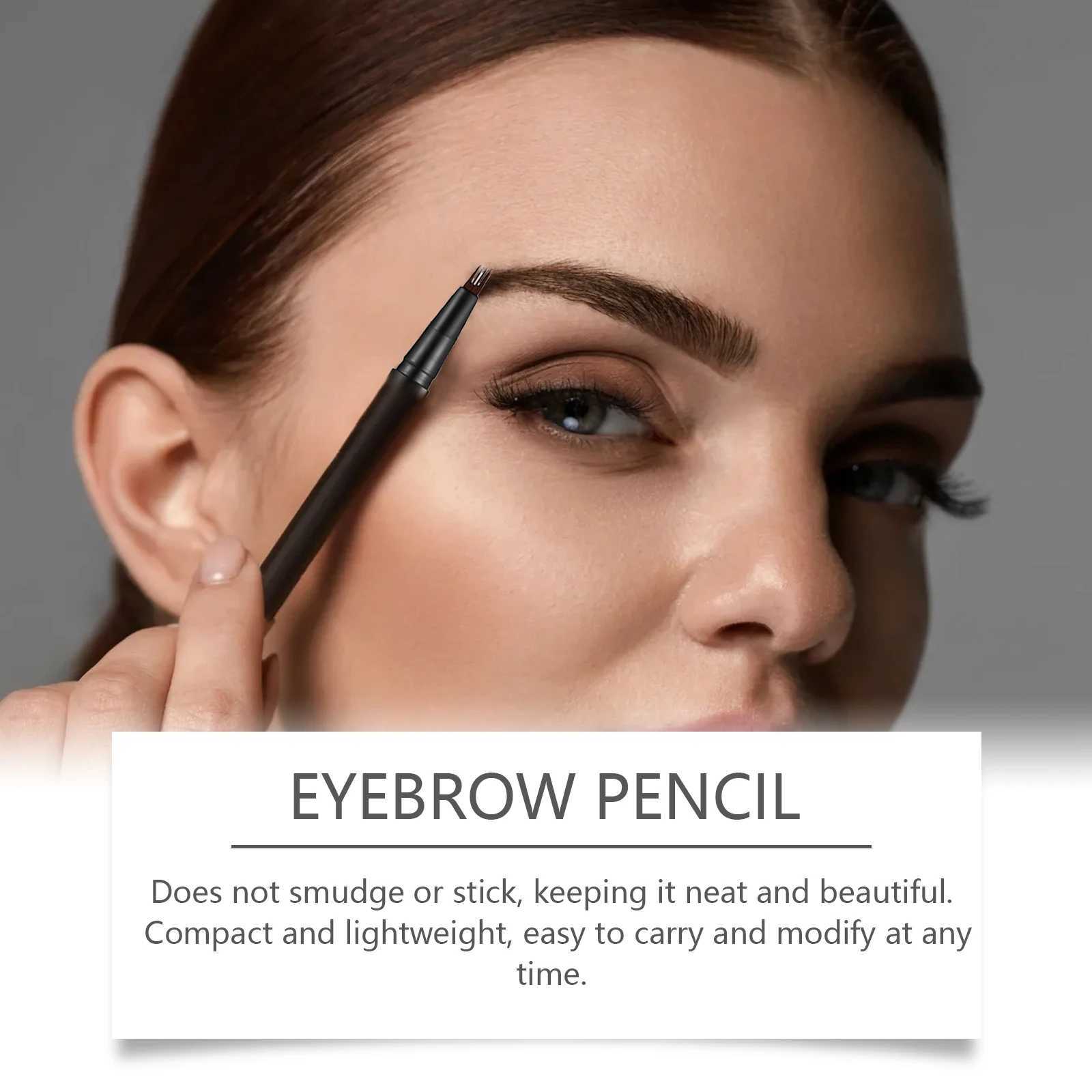 4-pack Eyebrow Pencil Waterproof Durable Natural Black 5pcs/Set Womens Eye Makeup Liquid Eyebrow Pencil Womens MakeupW241205