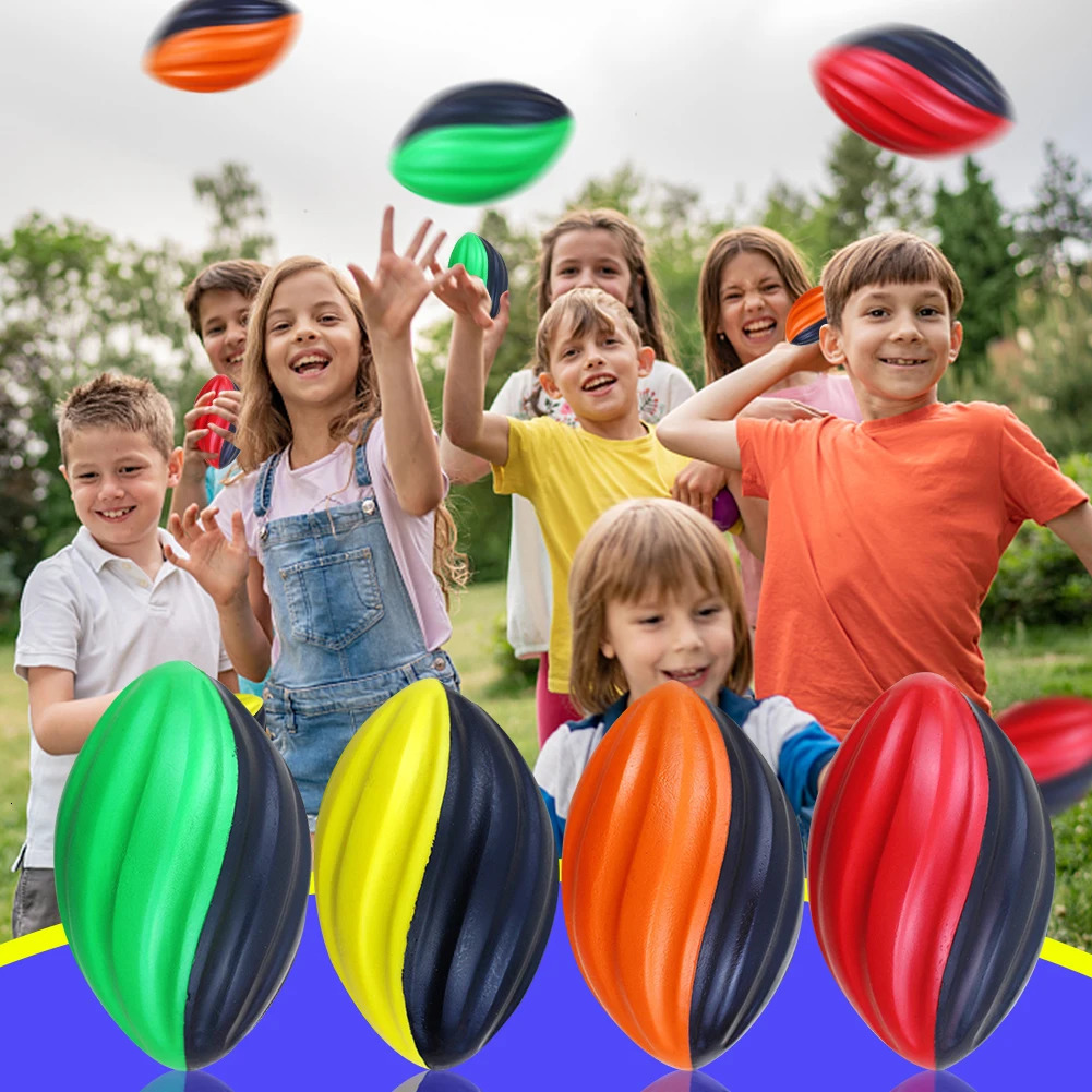 Mini Soft Standard Sponge American Football Soccer Rugby Squeeze Ball Anxiety Relief Kids Adults Birthday Gift Party Toys 241204