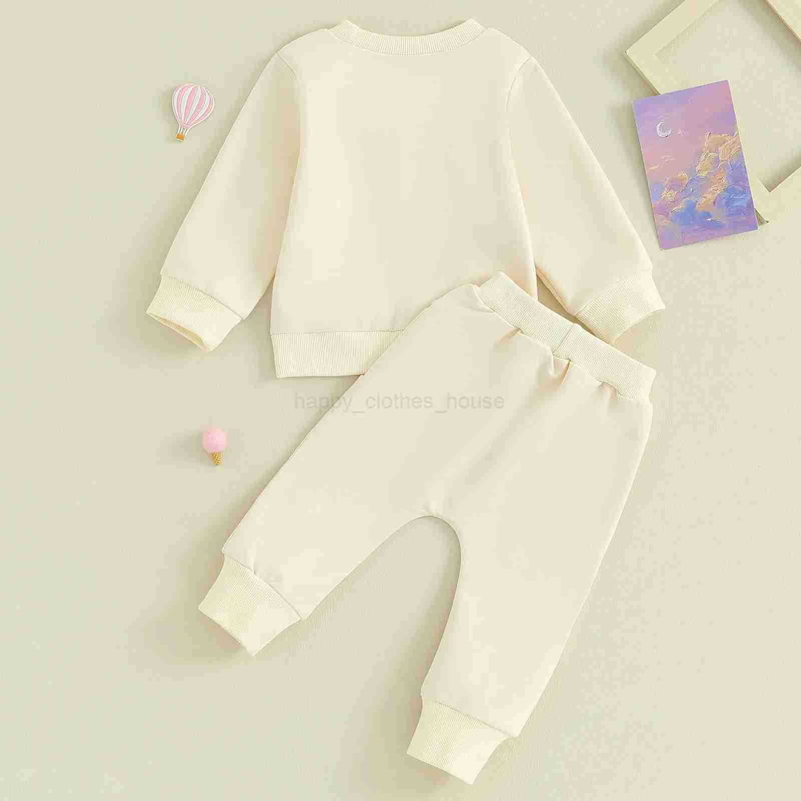 Pudcoco Infant 2PCS Baby Girls Fall Outfits Long Sleeve Rainbow Print Sweatshirt + Pants Set Toddler Clothes 3M-3TXJ241205