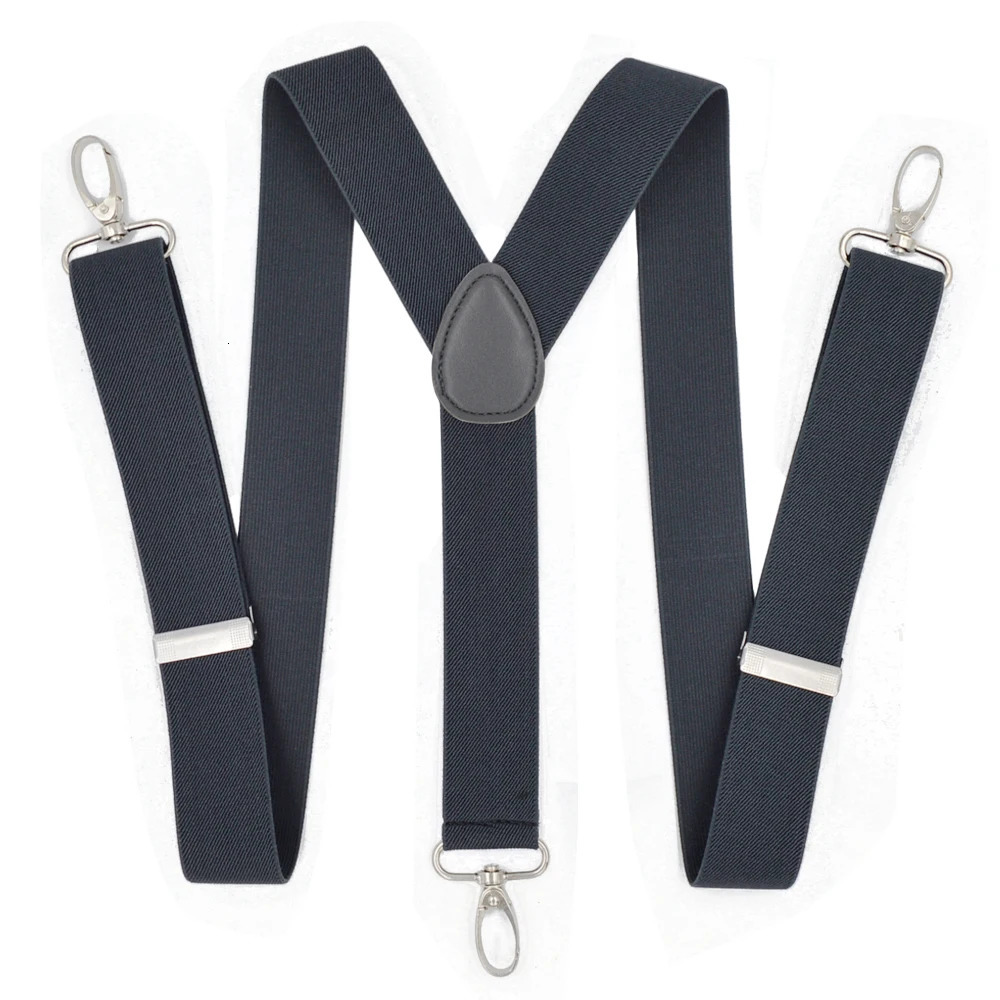 Suspenders for Men 35cm Wide Y Back with 4 Strong Hooks Adjustable Elastic Trouser Braces Straps Adult Suspender Women 241122