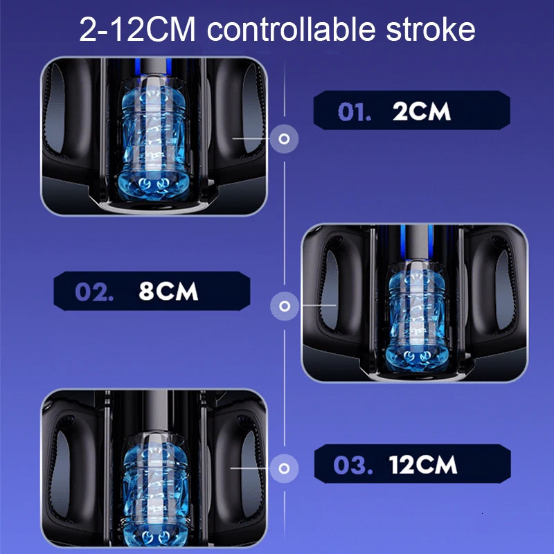 Powerful Thrusting High Speed Male Masturbator Airplane Cup Automatic Telescopic Vagina Masturbation Machine Sex Toy for Men 241205