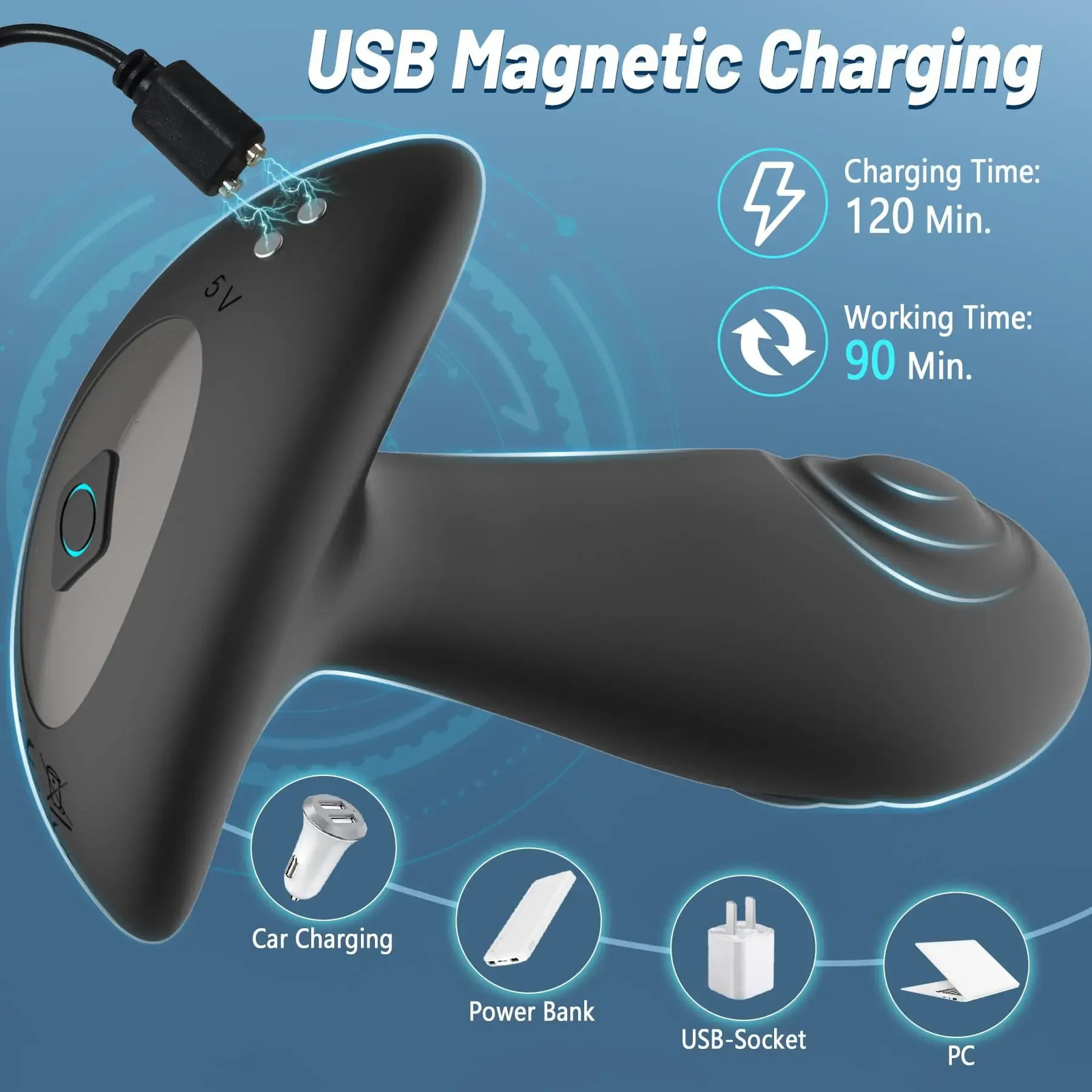 Male Prostate Massager Flapping Vibrator Butt Plug Anal Vibrator Remote Control Dildo Masturbator Sex Toy For Men Couples 241205