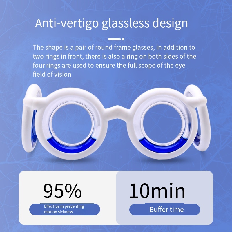 Anti-Sickness Without Lens Anti-carsick Foldable Travel Prevent Anti Dizzy Artificial Glasses