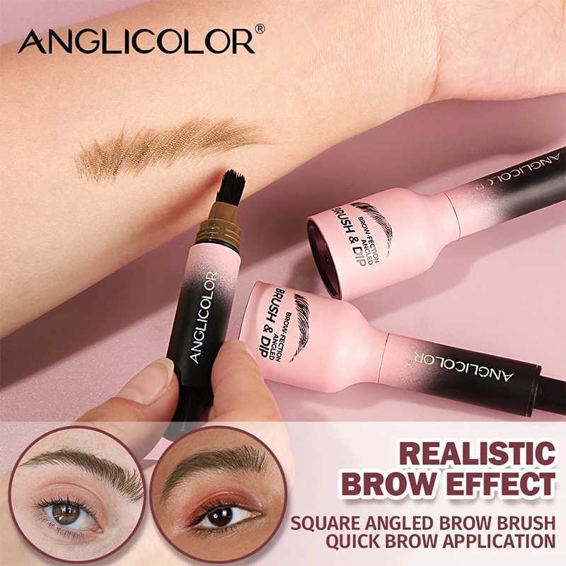 3D Wild Eyebrow Pencil Square Corner Brush Velvet Eyebrow Dye Cream Hair Thread Anti fouling Multi functional Eyebrow Coloring Pen W241205