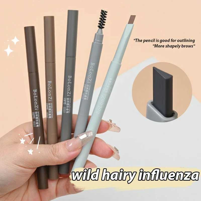 5 colors double-sided eyebrow pencil waterproof durable rotating triangular eyebrow pencil W241205