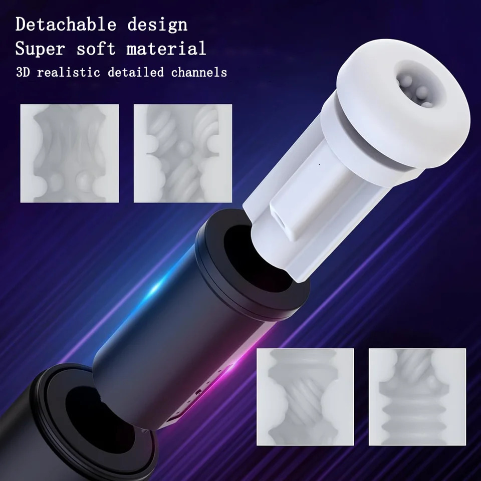 3-in-1 Masturbator Vibration Thrust Suction Real Vaginal Oral Sex Masturbation Cup Sex Toys Male Adult Products 241205