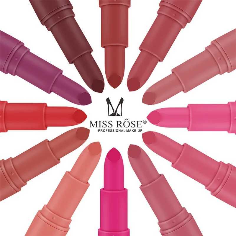 New Matte Lipstick for Women Sexy Brand Lips Color Cosmetics Waterproof Lipstick Long Lasting Miss Rose Lip stick Nude MakeupXJ241205