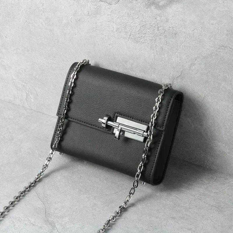 Totes 2025 No Cowhide Plug King Of Small Square Chain Shoulder Bag Crossbite Women's