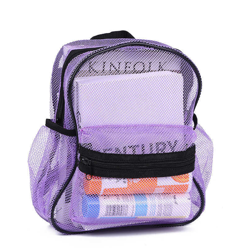 High Load-bearing Mesh Backpack, Transparent and Convenient Beach Bag, Children's Backpack, Temupcc Certification