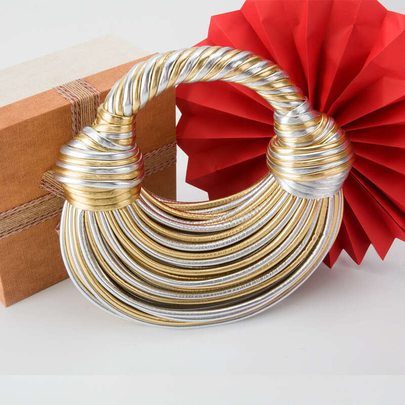 Evening Bags Purses For Women Golden Noodle Knot Design Dinner Wedding Party Clutch Bag High Quality Handbags Trendy