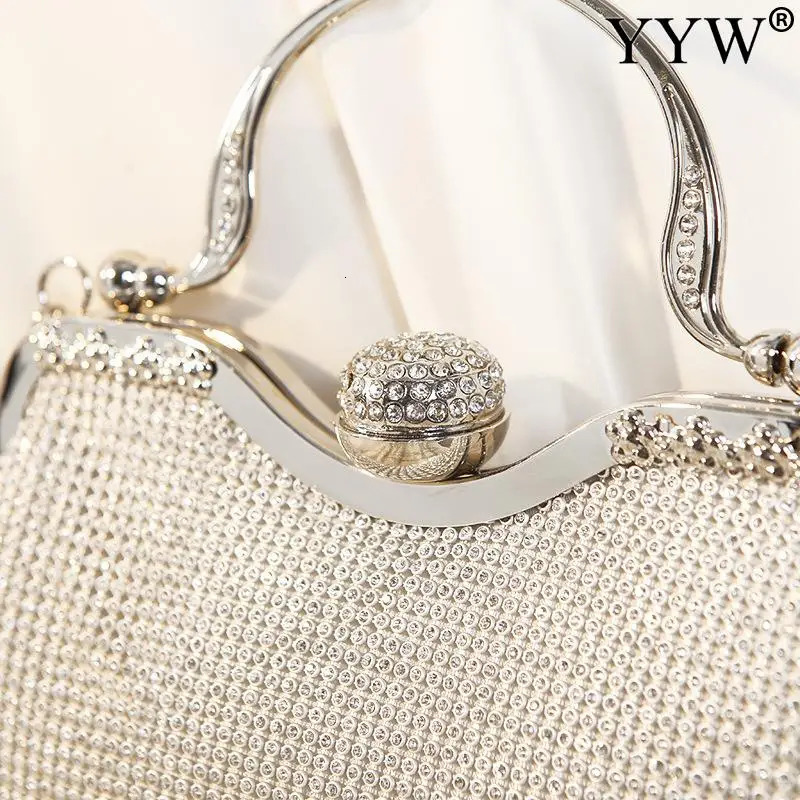 Fashion Women Clutch Bag Evening With Rhinestone Vintage n For Ladies Party Purse Wedding Female Clutches 241204