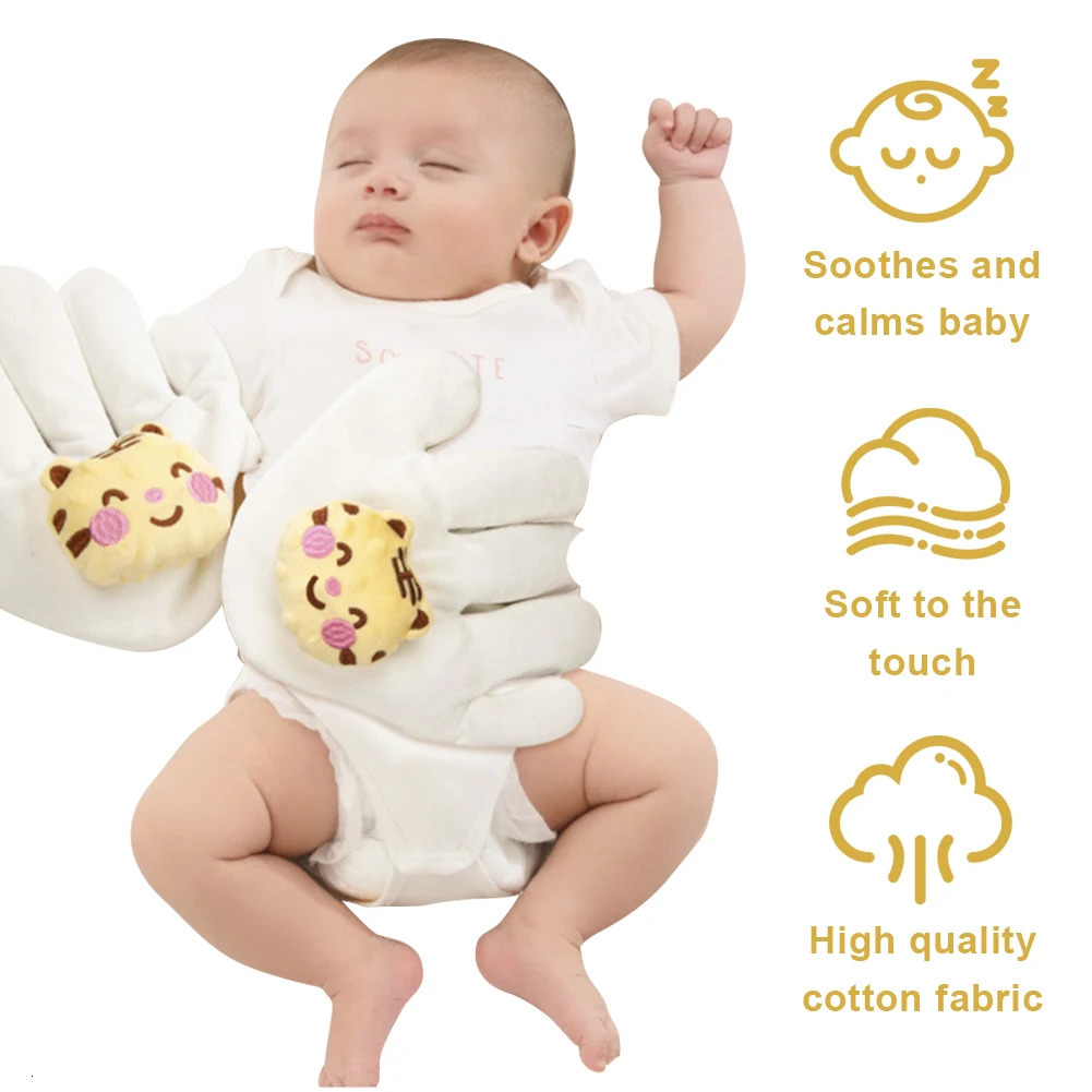 Baby Soothing Palm Infant Calming Sleepers Gentle Hand Palms born Pillow Hand for Baby born 241204