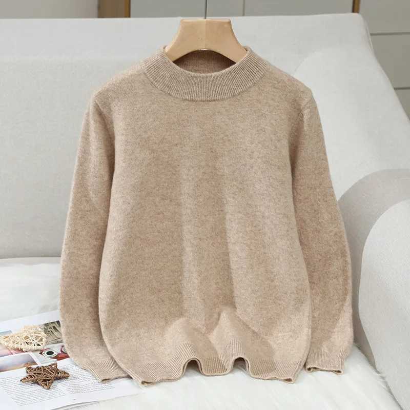 Girls pure cotton floral 100% wool warm winter clothing knitted sweater teenagers cotton long sleeved childrens cashmere coat 1-14 years old W241205