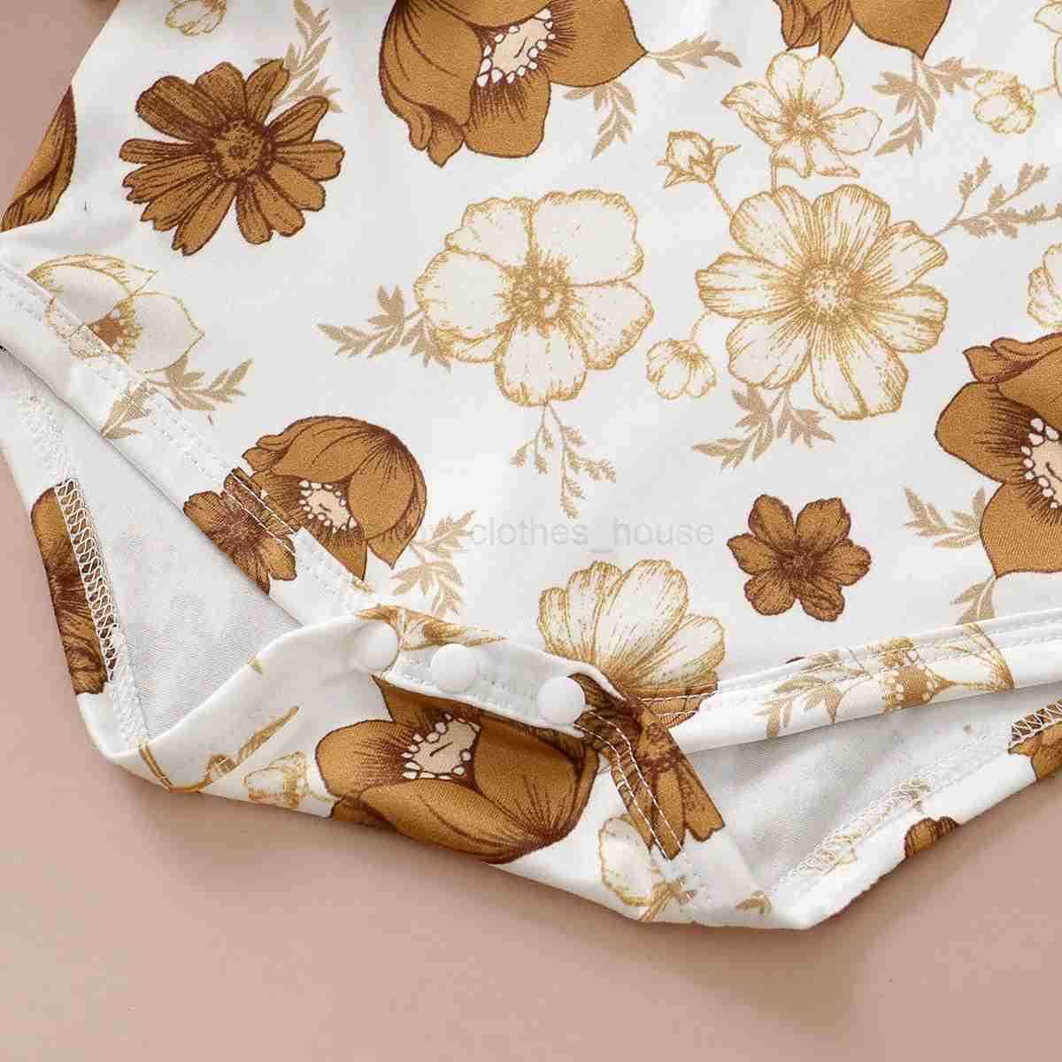 0-12 Months Newborn Baby Girl Set Beautiful Camellia Top+Suspender Skirt+Headband 3pcs Baby Girl Spring and Autumn Fashion SetXJ241205