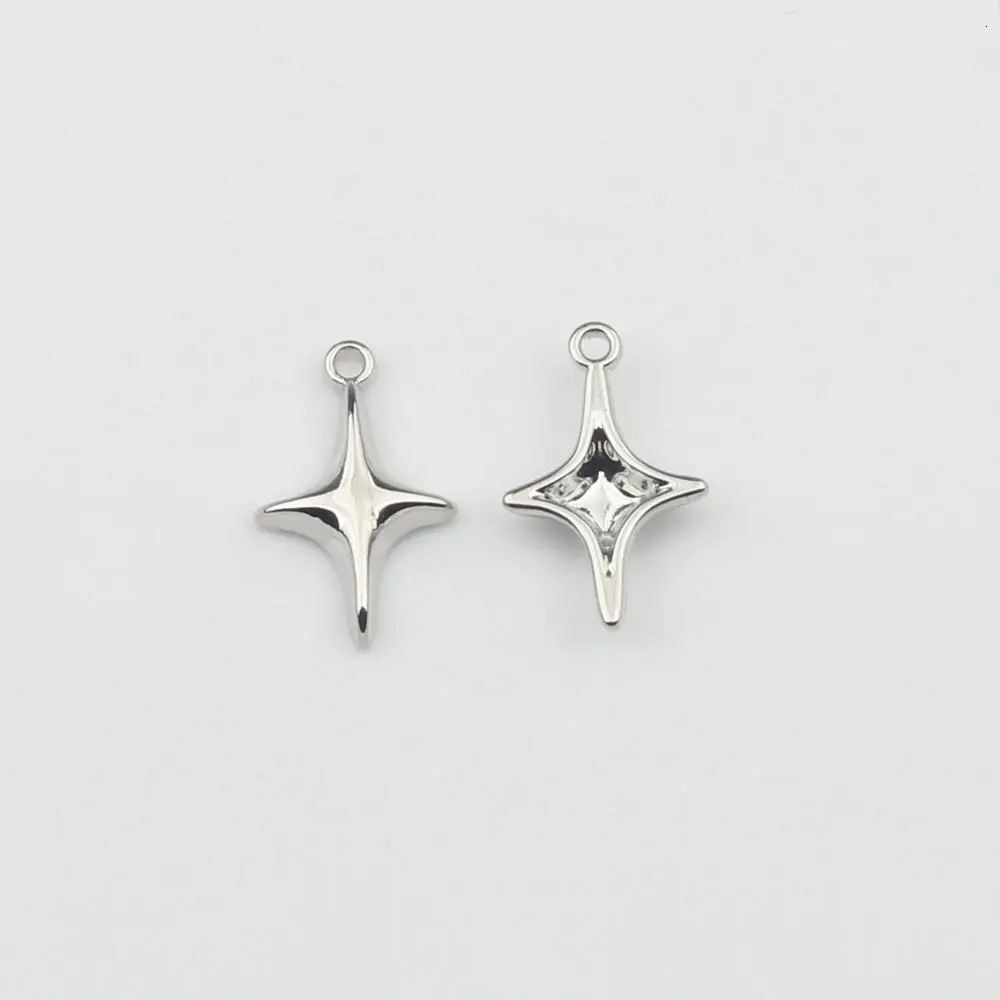 Zinc Alloy Mini Simple Star Charms Pendant 10pcslot For DIY Jewelry Making Finding Accessories 241122