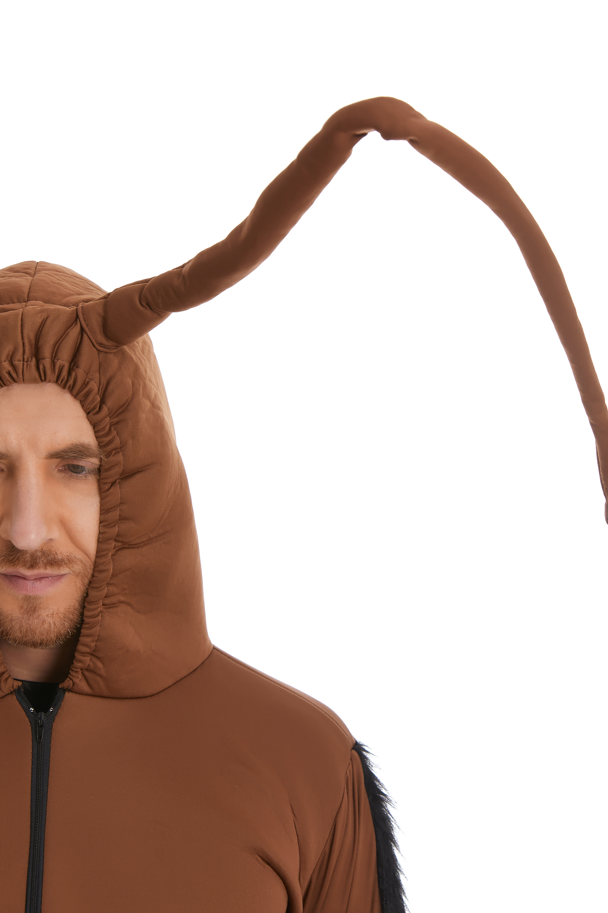 One-Piece Insect Theme Cosplay Suit for Adults - Black Cockroach Dress Up Y19485