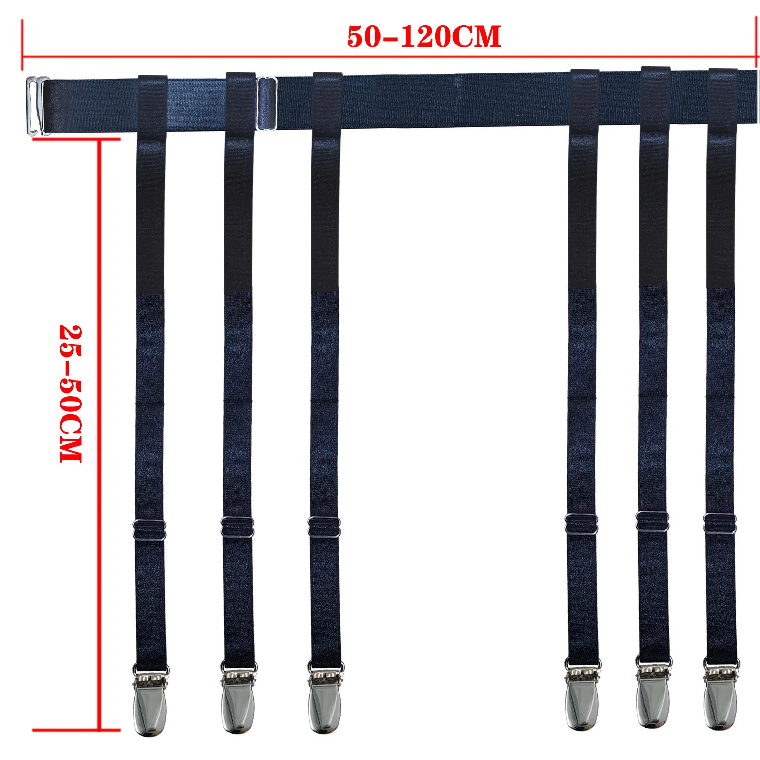 Metal Clips Black Simplicity Sexy Garter Belt for Women Thigh High Stockings Adjustable Elastic Leg Sock Suspenders 241122