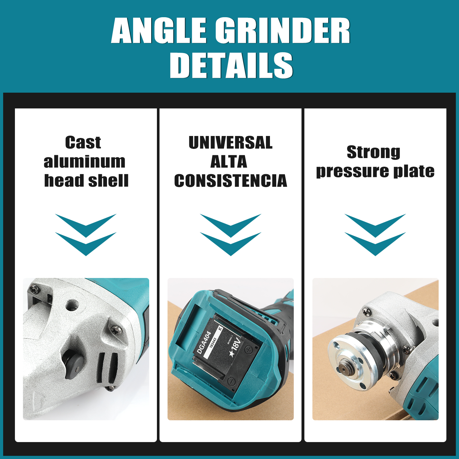 Makita DGA404-125mm 18V Brushless Lithium-Ion Angle Grinder