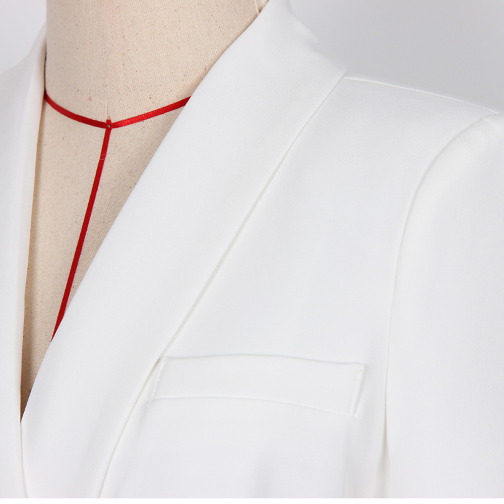 Autumn And Winter New High-End Suits Classic Green Collar Suit Jacket Coat High Quality Women's Blazer