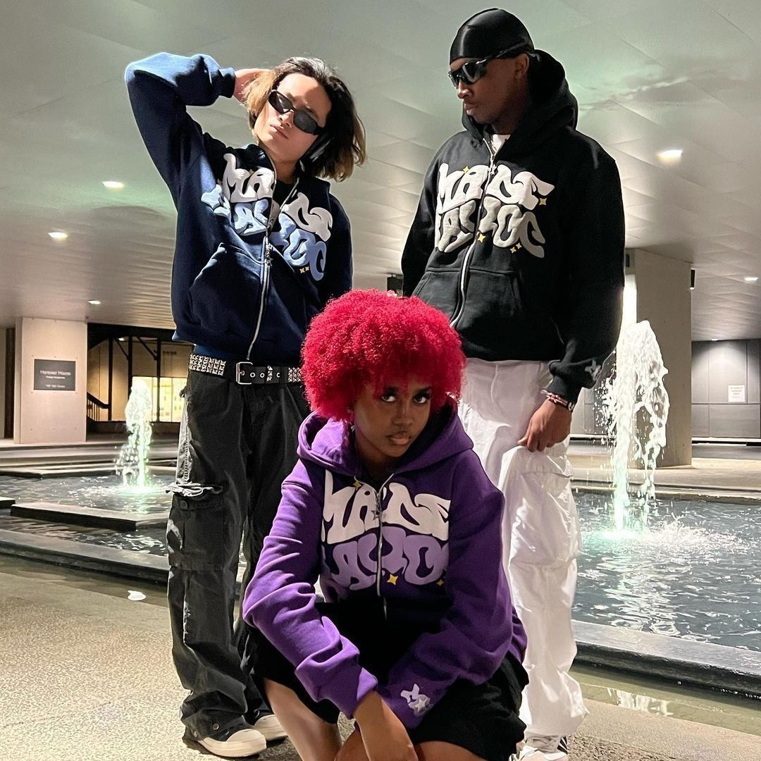 Y2k Hoodie Gothic Letter Print Pattern Printing Hip Hop Casual Sweatshirt Selling Personality Retro Hoodies Women Men Streetwear 240129