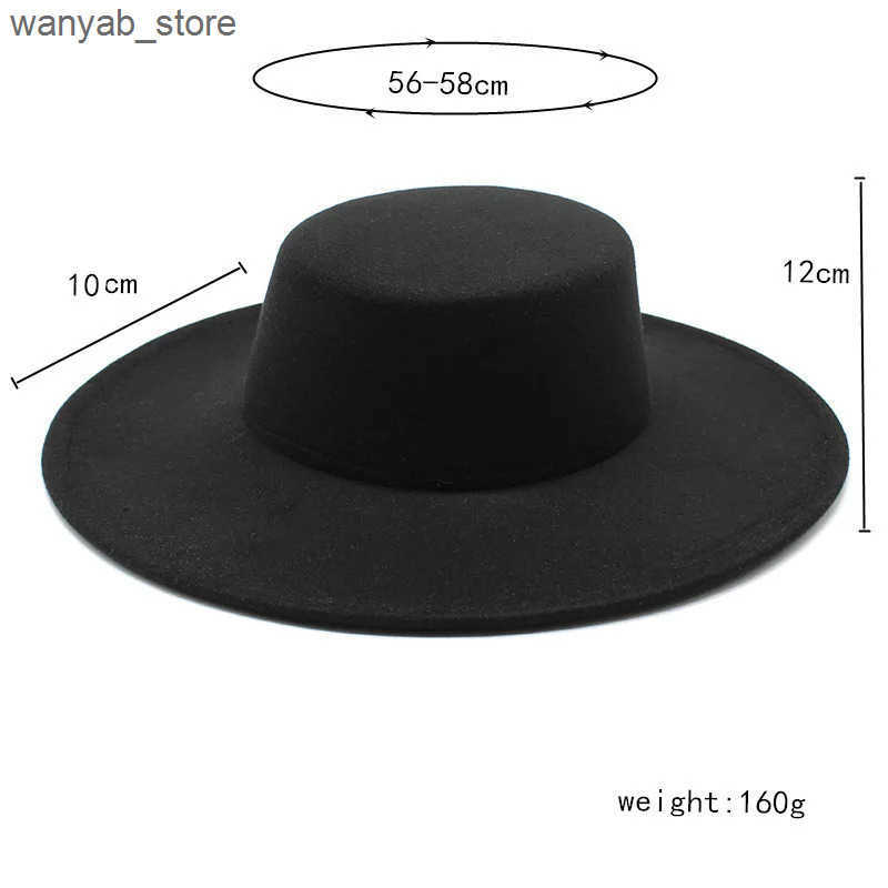 Cloches Bowling Hat Womens Fedoras Fashion 2023 felt panama chair beach Elegant Wedding Photos Fashioner L240910