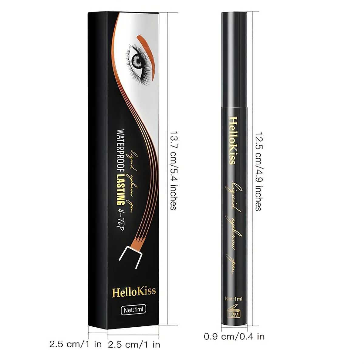 Four fork liquid eyebrow pencil is waterproof durable and stain free W241205