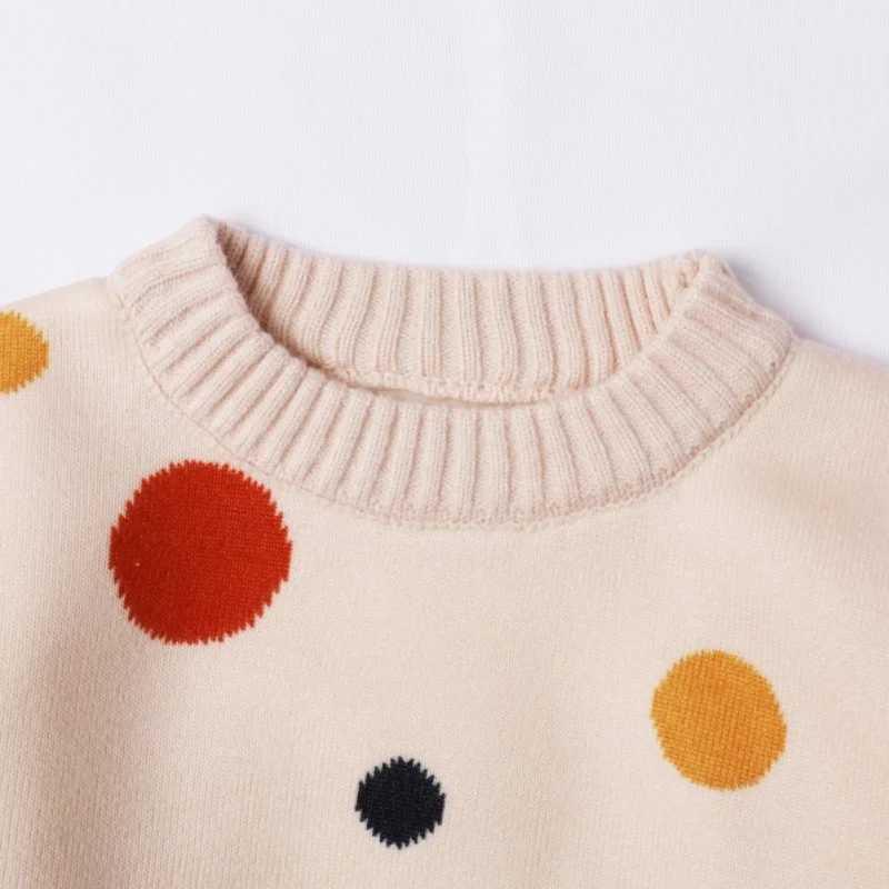 Girls thick sweaters autumn and winter childrens wool baby sports shirts 1-8 year clothing tops childrens knitted pullover sweaters W241205