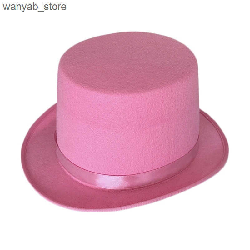 Cloches Adult and Childrens Magic Flat Top Hat Halloween Official Hat Makeup Party Hat L240910