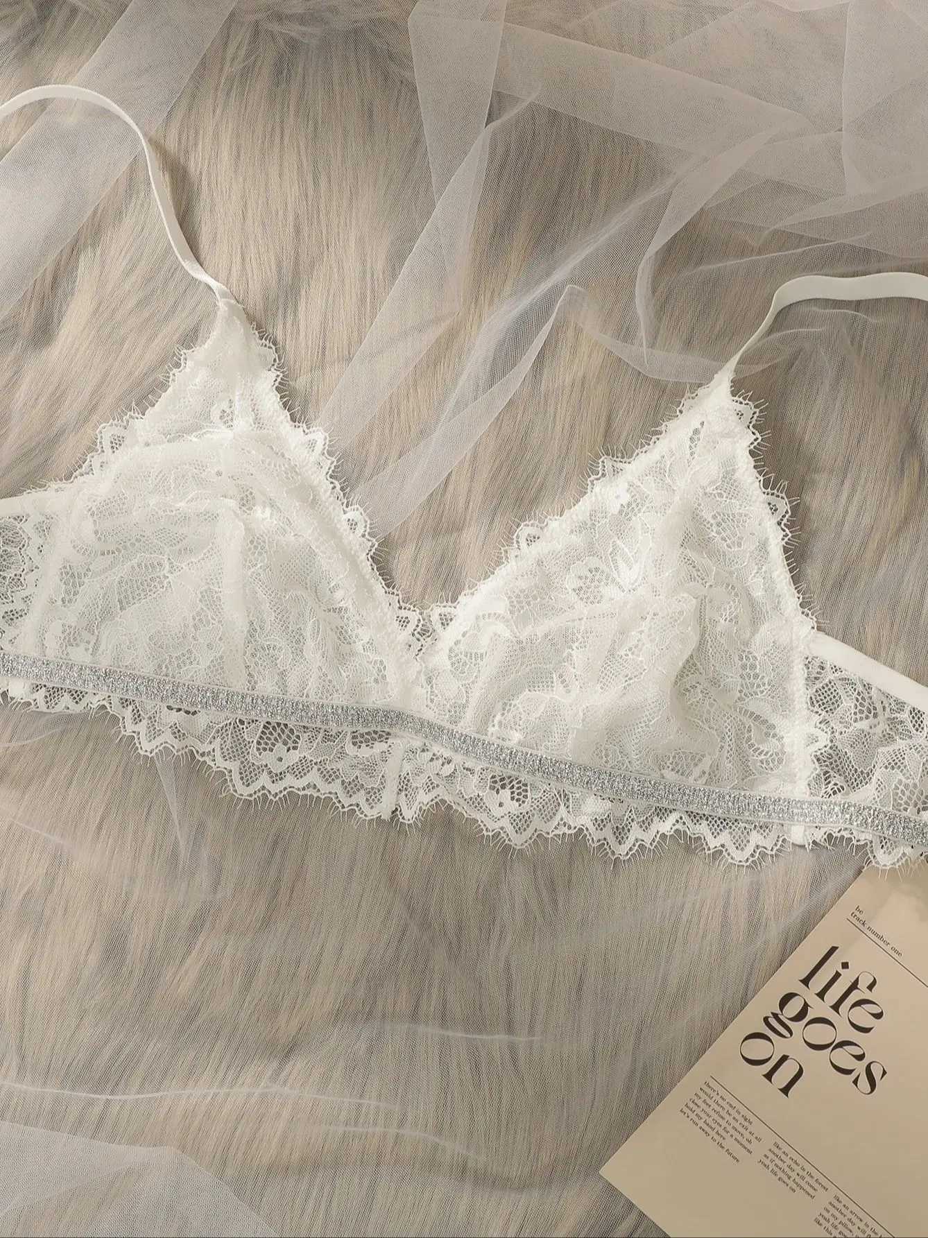 Viomisha Sexy Lingerie Set Woman Lace Transparent Underwear Fairy Embroidery Brief Sets Delicate Bra Kit Push Up Breves SetsXJ241205