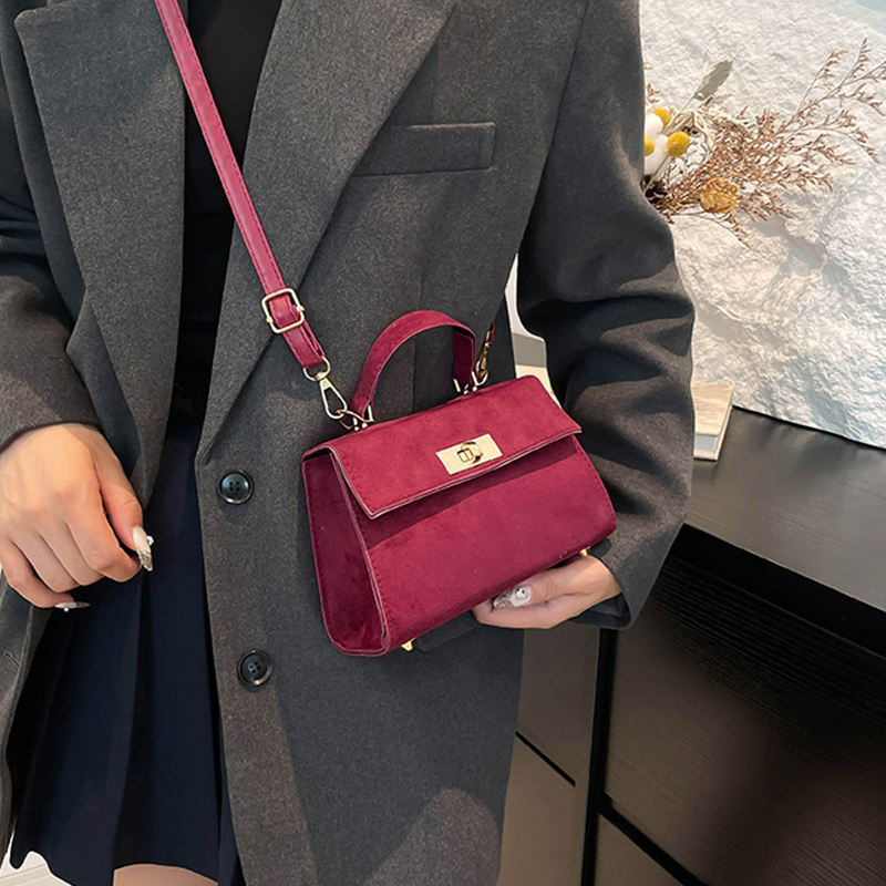 Suede Shoulder Bags For Women Crossbags Bag Women Tote Bag Work Purses Crescent Bag Suede Handbag Travel Winter Fall Stylish Small Square Bag