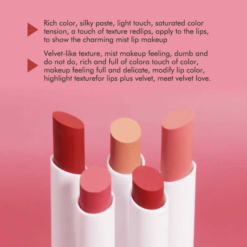 6-pack lip gloss set long-lasting non stick cup liquid lipstick velvet matte lip glossXJ241205