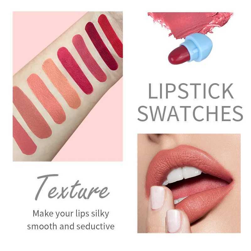 8pcs Mini Matte Lipstick Set Moisturizing Velvet Lip Gloss Long-lasting Color Lipstick Kits Cute Candy Capsule Lipsticks MakeupXJ241205