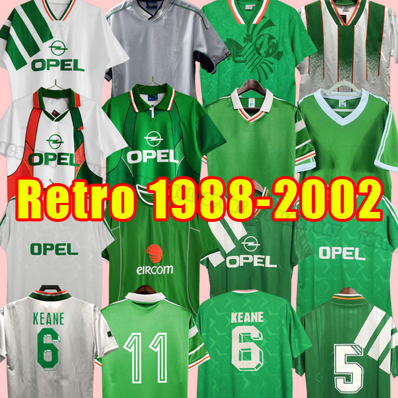 Ireland retro soccer jerseys home classic vintage Irish McGRATH Duff Keane 92 93 94 96 1988 1990 1994 1997 2002 1992 1993 1996 STAUNTON HOUGHTON McATEER football shirt