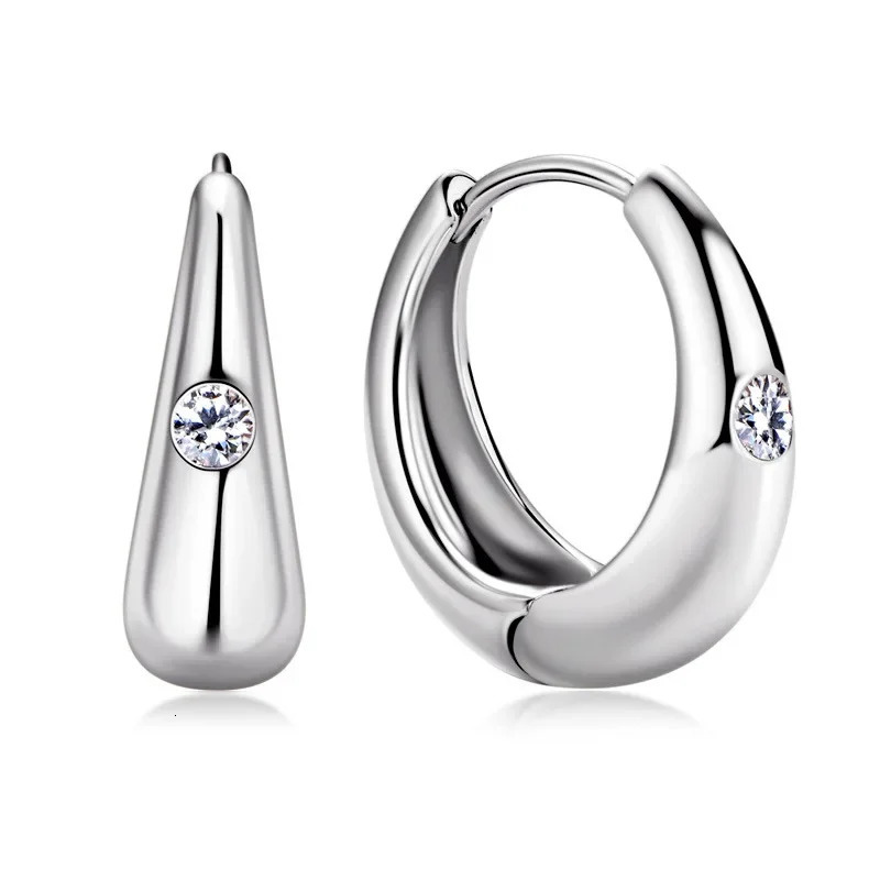 100% 925 sterling silver genuine 0.06ct earrings suitable for womens sparkling wedding parties and exquisite jewelry gifts 241205