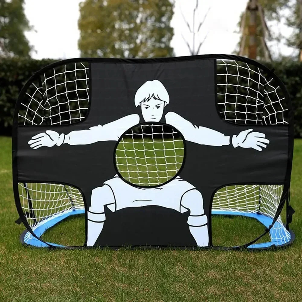 Goal Kids and Adults Football Target Net Foldable Football Goal Nylon Soccer for Playground Backyard Indoor Outdoor Training 241204