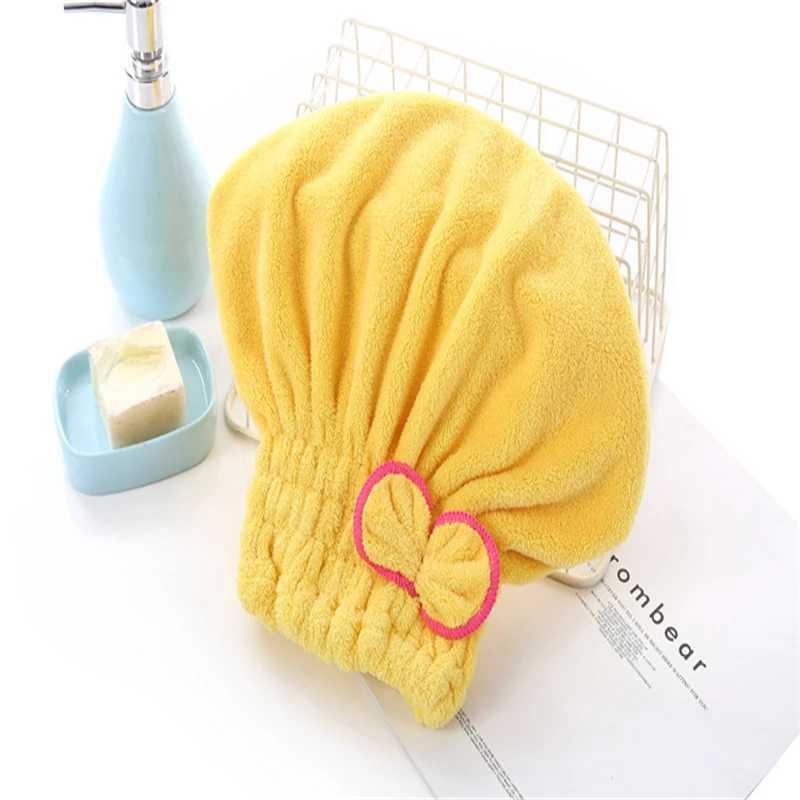 Microfibre Quick Hair Drying Bath Spa Bowknot Wr Towel Hat C for Bath Bathroom Accories Shower C Women Hair head coverXJ241205