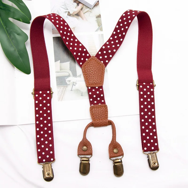 Suspenders Kids Boy Girl Childrens Christmas Gift Wedding Costume Adjustable YBack Black Braces Clothing Accessories 241122