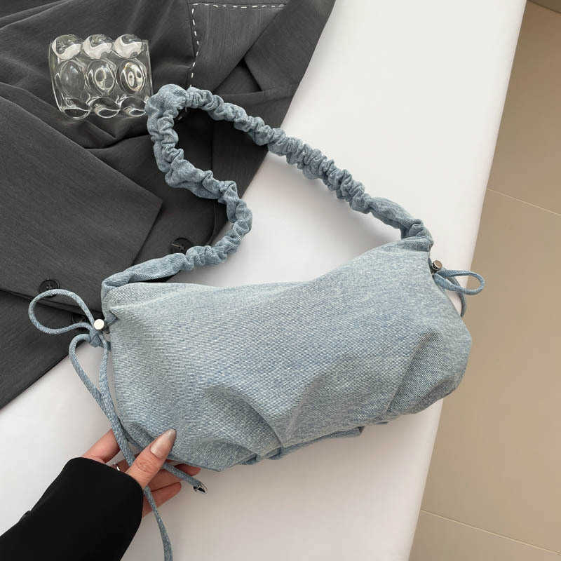 Bag Womens Tote Bag Large Capacity Autumn and Winter Shoulder Bags Pleated Luxury Y2k Hobo Bags 241205