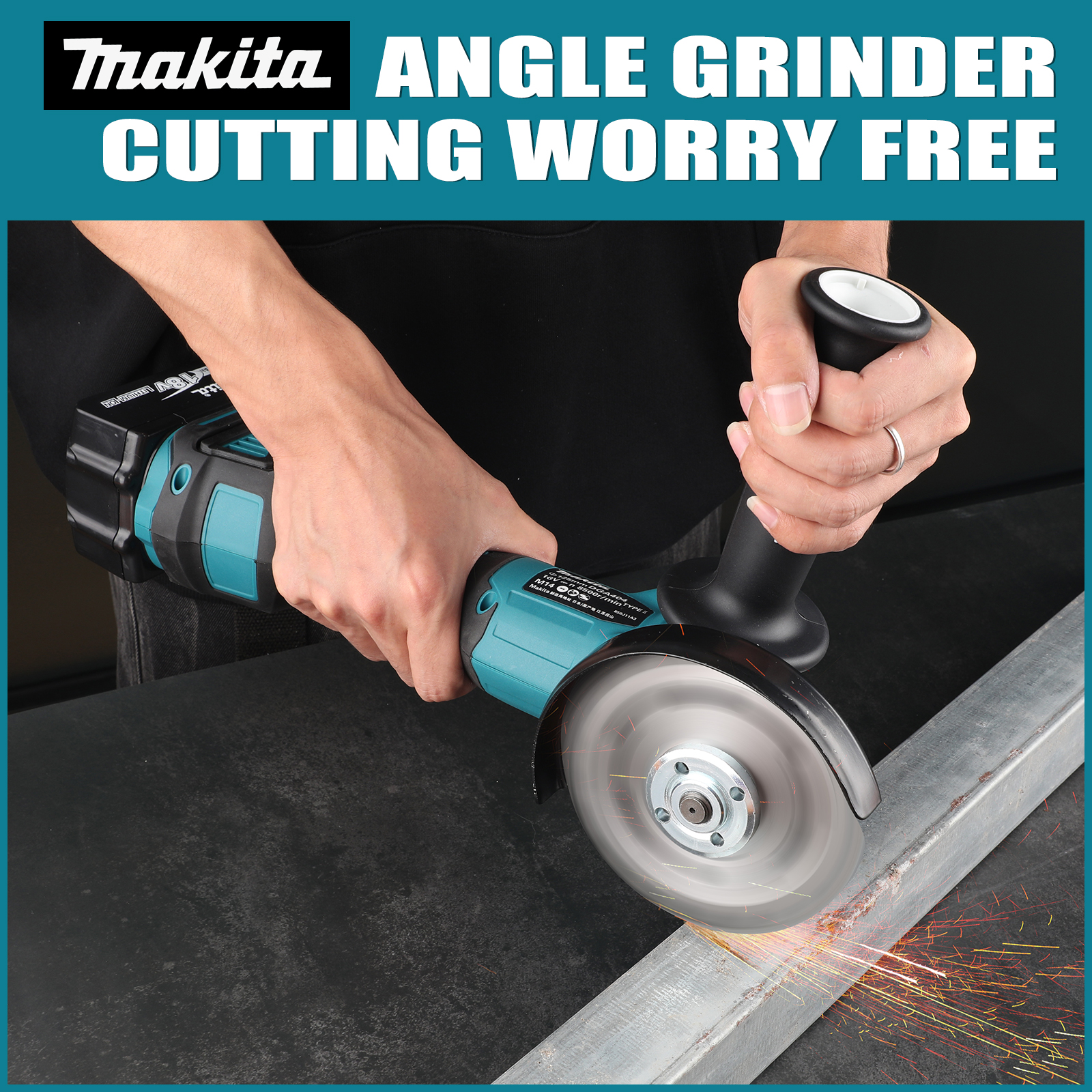 Makita DGA404-125mm 18V Brushless Lithium-Ion Angle Grinder